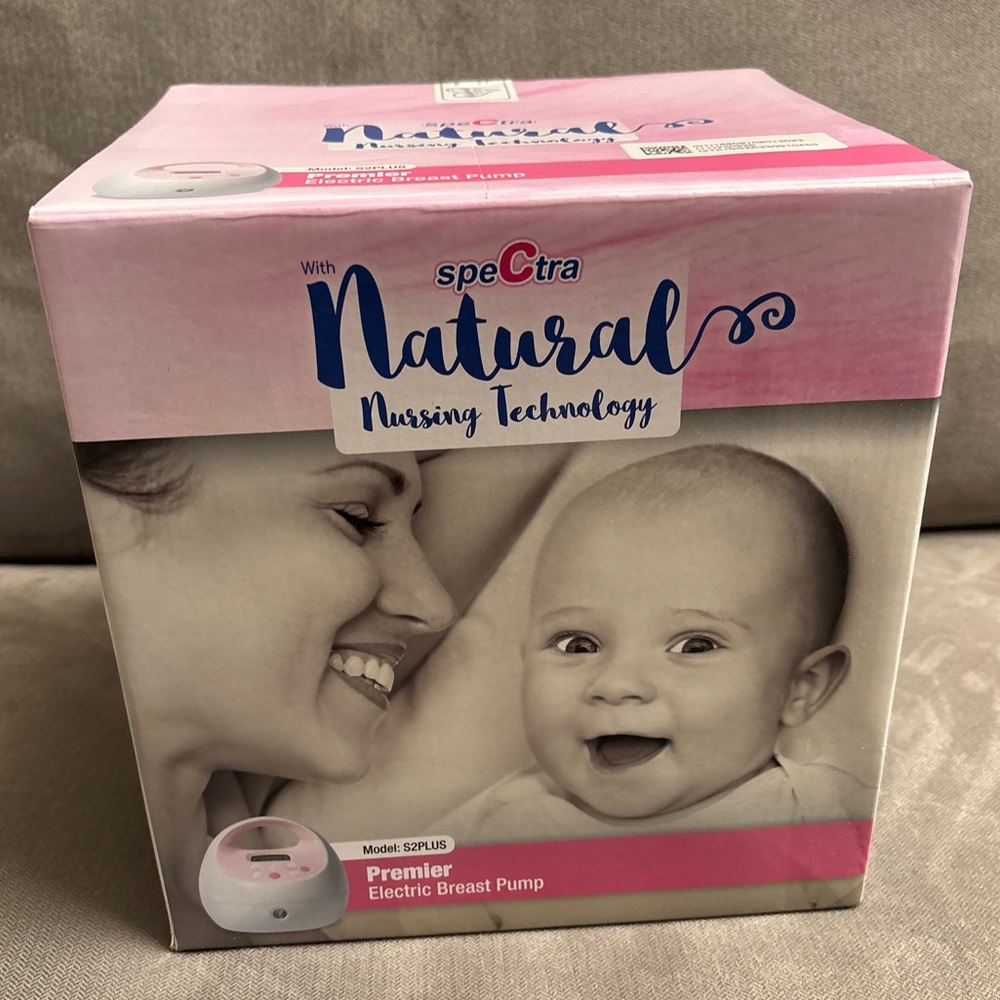 Brand New S2 Premier Spectra Pink Electric Breast Pump with extra flanges& parts